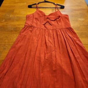 Elegant Rust Orange Women's Nine West Dress